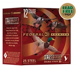 FEDERAL 20GA 3" 1OZ 1400FPS 3 & 5 "ULTRA STEEL" 25 RD/BX 10 BX/CS