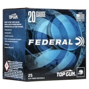 FEDERAL TOP GUN 20GA 2-3/4" 2-1/2DE 7/8OZ 8 25 RD/BX 10 BX/CS