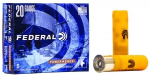 FEDERAL 20GA 3" MAG. 18 PELLETS-2 BUCK 5 RD/BX 50 BX/CS