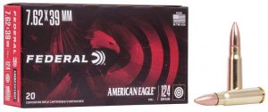 FEDERAL 7.62X39 124GR FMJ 20 RD/BX 25 BX/CS