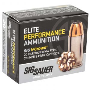 SIG SAUER V-CROWN 45ACP 200GR JHP 20RD BX 200RD CASE