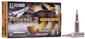 FEDERAL 6.5 CREEDMOOR 130 GR TERMINAL ASCENT 20 RD/BX 10 BX/CS