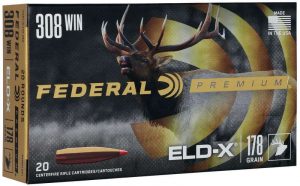 FEDERAL 308 WIN 178 GR ELD-X 20 RD/BX 10 BX/CS