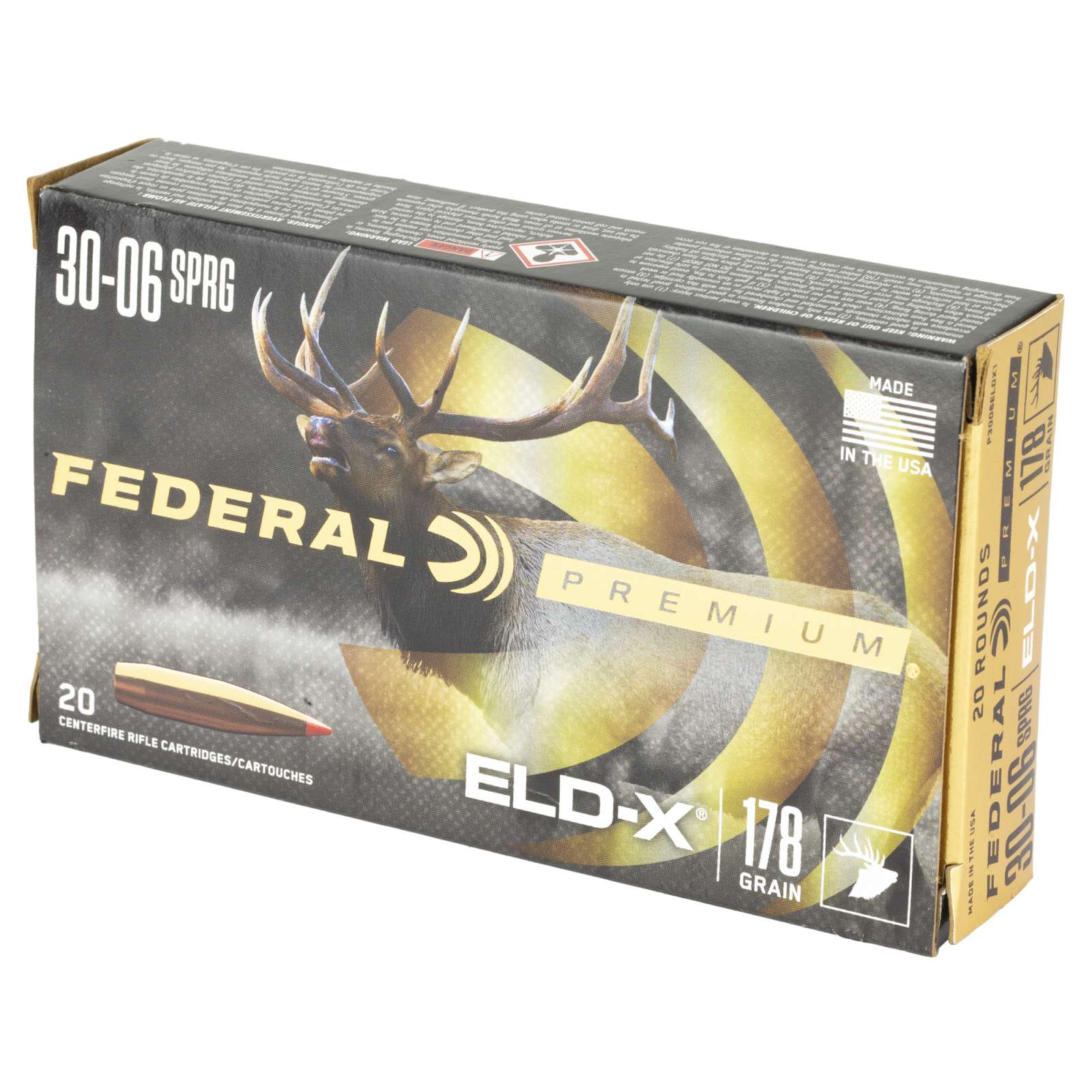 FEDERAL 30-06 SPRGFLD 178 GR ELD-X 20 RD/BX 10 BX/CS - Image 3