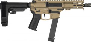 CMMG Banshee MkGs Pistol - FDE | 9mm | 5" Barrel | 4" M-LOK Handguard | SBA3 Arm Brace