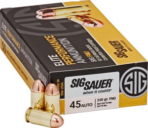 SIG 45 ACP 230GR FMJ - 50RD 20BX/CS