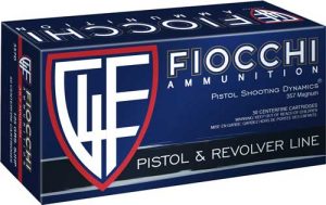 FIOCCHI 357 MAG 148GR JHP - 50RD 20BX/CS