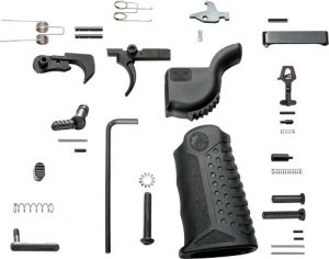 BATTLE ARMS ENHANCED COMPLETE - LOWER PARTS KIT STEEL BLACK