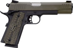 TAURUS 1911 45ACP 5" FS 8-SH - MT BLACK CERAKOTE GREEN SLIDE