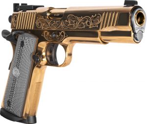 GIRSAN MC1911 MATCH GOV'T - ENGRAVED 45ACP ADJ. SGT GOLD