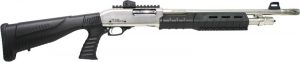 IVER JOHNSON PUMP 12GA 3" 18" - NICKEL QD PISTOL GRIP STOCK