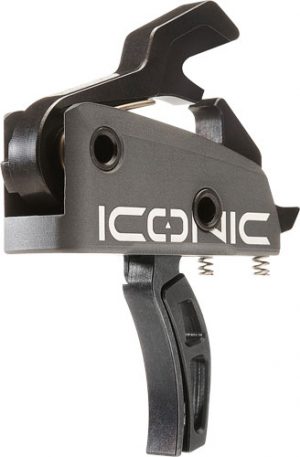 RISE TRIGGER ICONIC GRAY - 2-STAGE 1-2LB AR-15 W/PINS
