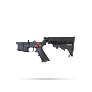 Bushmaster M4 Built Complete AR15 Lower Receiver - Black | BFI M4 Carbine Stock | BFS III Trigger Equipped