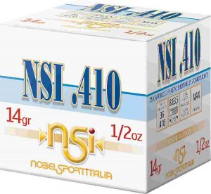 Noble NSI .410 Shotshell .410 ga 2-1/2" 1/2 oz. 1240 fps #8 25/ct