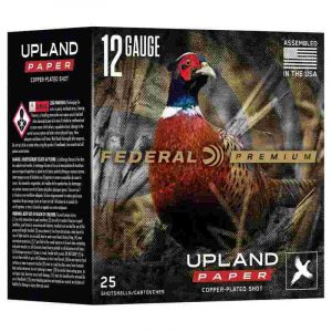 Federal Premium Upland Paper Shotshells 12ga 2-3/4" 1-1/4oz 1330 fps #4 25/ct