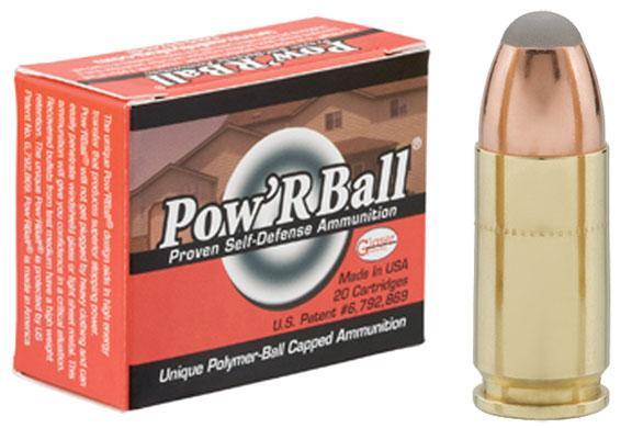 Glaser Pow'RBall Handgun Ammunition 9mm Luger (+P) 100 gr JHP 1475 fps 20/box