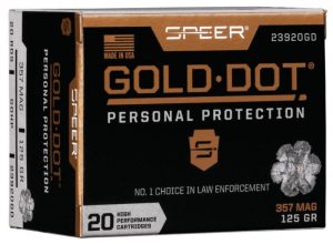 Speer Gold Dot Handgun Ammunition .357 Mag 125 gr HP 1450 fps 20/ct