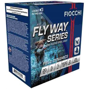 Fiocchi Flyway Steel Shotshells 20 ga 3" 7/8oz 1500fps #2 25/ct