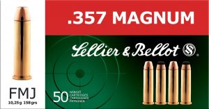 Sellier & Bellot Pistol & Revolver Ammo .357 Mag 158 gr FMJ 50/Box