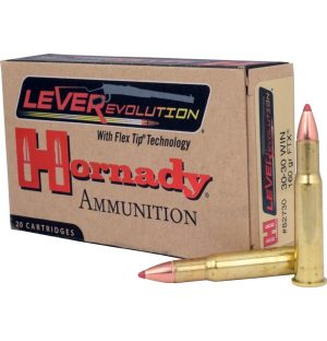 HORNADY LEVERREVOLUTION 30-30WIN 160GR FTX 20RD BX 200RD CASE
