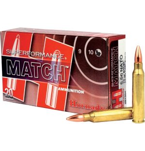 HORNADY SUPERFORMANCE MATCH 5.56NATO 75GR BTHP 20RD BX
