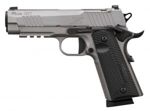 SIG SAUER 1911 X CARRY STAINLESS 45ACP 4.2" G10 GRIP, OPTIC RDY, 2-8RD