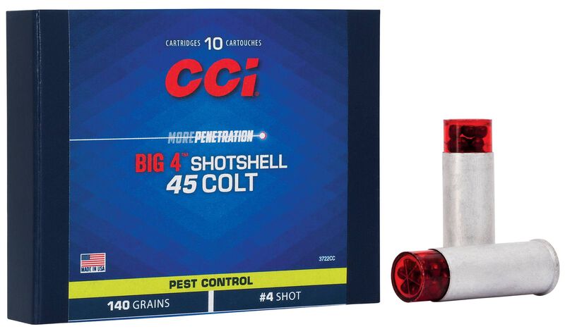 CCI 45 COLT BIG 4 SHOTSHELL 10 RD/BX 20 BX/CS