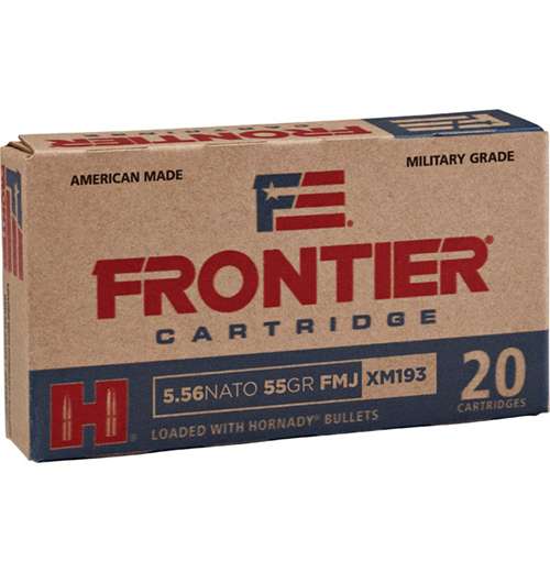 HORNADY FRONTIER 5.56 55GR FMJ 150RD BX 1200RD CASE - Image 4