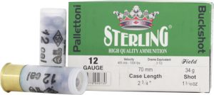 STERLING BIG GAME 12GA 2.75" - 00 BUCK 9 PELLETS 10RD 20BX/CS