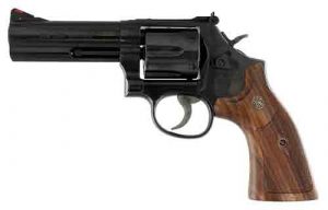 S&W 586 CLASSIC 357MAG 4" AS - 6-SHOT BLUED WOOD