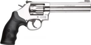 S&W 617 22LR 6" AS 10-SHOT - STAINLESS STEEL RUBBER
