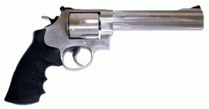 S&W 629 44MAG 6.5" AS 6-SHOT - STAINLESS STEEL RUBBER