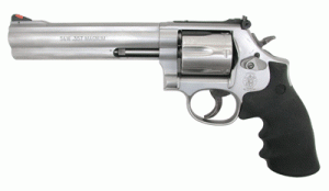 S&W 686PLUS 357 6" AS 7-SHOT - STAINLESS STEEL RUBBER