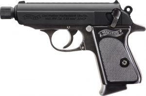 WALTHER PPK SD 32ACP BLACK FS - 7RD BLACK SYNTHETIC GRIPS
