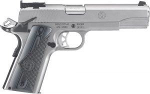 RUGER SR1911 TARGET 45ACP ADJ - STAINLESS G10 GRIPS