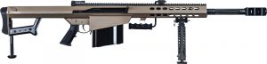 BARRETT M82A1 RIFLE 50BMG - 20" FLUTED 1:15" 10RD FDE