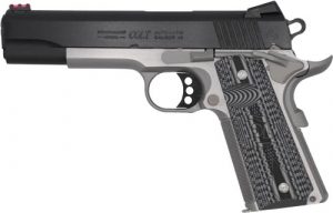 COLT COMPETITION 45ACP 5" 8RD - TWO TONE BLACK GREY G10 GRIPS