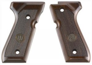 BERETTA 92/96 GRIPS WOOD - WALNUT WITH MEDALLION