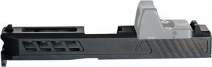 TRUE PRECISION FOR GLOCK 19 - SLIDE W/RMS CUT&PLATE BLK DLC