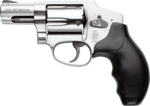 S&W 640 357 2.125" FS 5-SHOT - STAINLESS STEEL RUBBER
