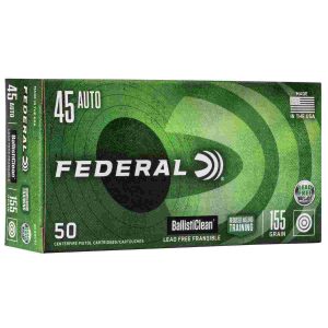 Federal Ballisticlean Frangible Handgun Ammuntion .45 ACP 155gr  RHT 1130 fps 50/ct