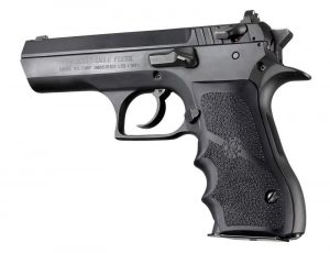 Hogue Magnum Research Baby Eagle .40/9mm Jericho & Uzi Eagle Rubber Grips with Finger Grooves