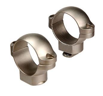 Leupold 2-Piece STD Windage Adjustable Steel Rings 1" Medium Silver