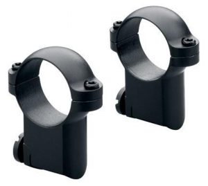 Leupold 2-Piece Solid Steel Ringmounts - Ruger No. 1 & 77/22 30mm Medium Gloss Black