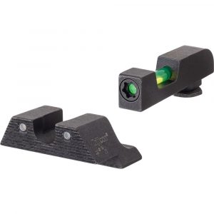 Trijicon DI Night Sight Set Green with Black Outline Front and Rear for Standard Frame Glock Models