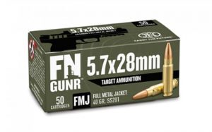 FN GUNR 5.7X28 40G SS201 FMJ 50RD BX 500RD CASE