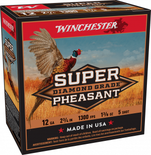 WINCHESTER SUPER PHEASANT DIAMOND GRADE 12 GA 2-3/4" #5 1-3/8 OZ 25 RD/BX 10 BX/CS