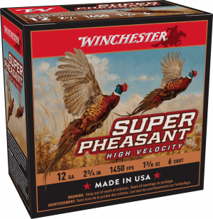 WINCHESTER SUPER PHEASANT 12 GA 2-3/4" #6 HV HB 1-3/8 OZ 25 RD/BX 10 BX/CS