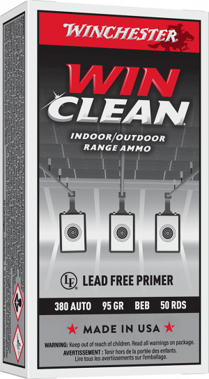 WINCHESTER SUPER X WINCLEAN TRGT 380ACP 95G FMJ 50RD BX 500RD CASE