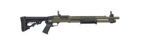MOSSBERG 590R CERAKOTE 12G 3" SHOTGUN 18.5" W/ H.S., ODG, MOE GRIP/FLIP UP, 5 POSITION STOCK, 6+1